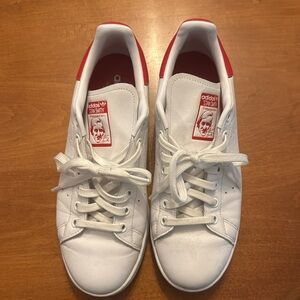 Stan Smith White and Red size 8.5